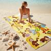 1Pc Curious George Christmas Adventure Beach Towel Microfiber Beach Towel Thin Absorbent For Beach Swimming Yoga Bath Sports 0917215