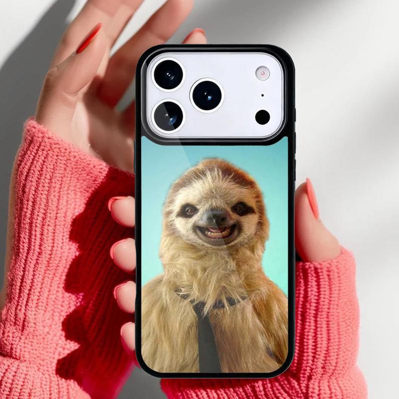 Süßes Faultier Tiere Handyhülle für iPhone 17 16 15 14 13 Pro Max Rückabdeckung für 12 11 Pro Hülle