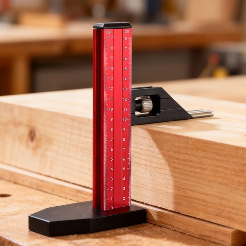 Lightweight Aluminum Height Gauge Solid Design 284g Weight Easy Portability for Workshop and Home Use