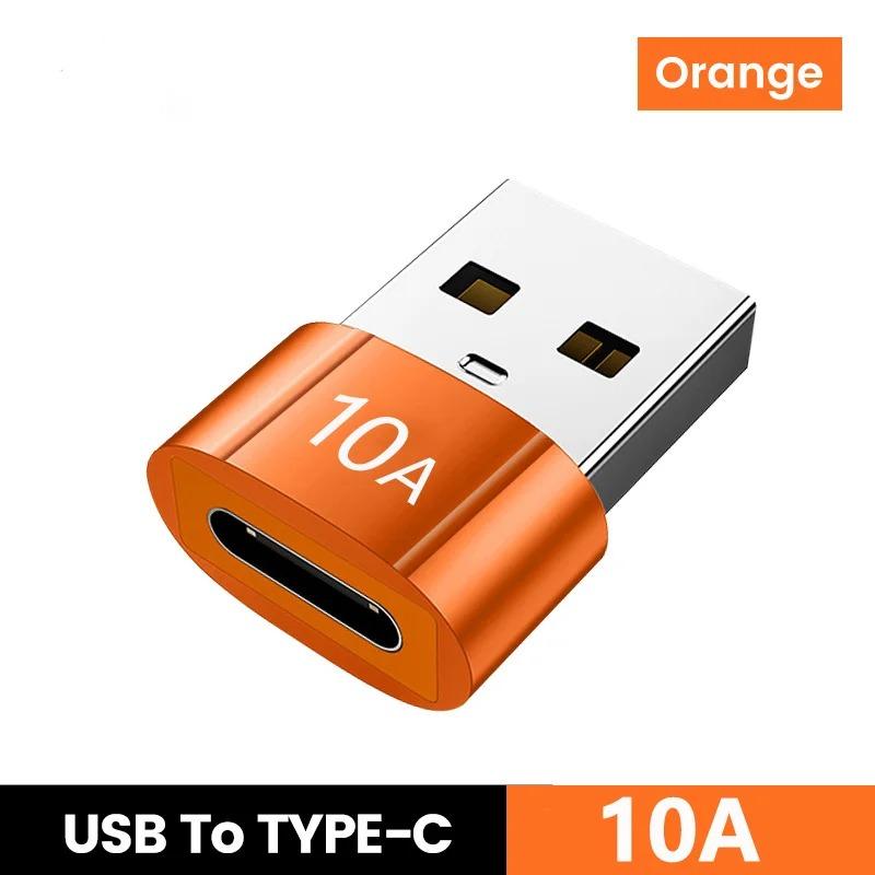 

Адаптер Olaf 10A OTG USB 3.0 на Type-C, Type-C (жіночий) на USB-C (чоловічий), швидка зарядка та передача даних