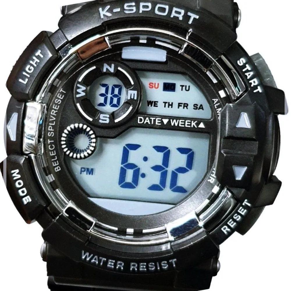 Digital military waterproof Nonsan army stopwatch LED electronic watch K-Sport wristwatch