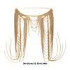 Elegant Layered Rhinestones Shoulder Chain Shimmering Layered Fringe Body Jewelry For Parties Weddings And Evening Event