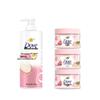 Dove Silky Smooth Amino Acid Shampoo & Pomegranate Scrub Bundle
