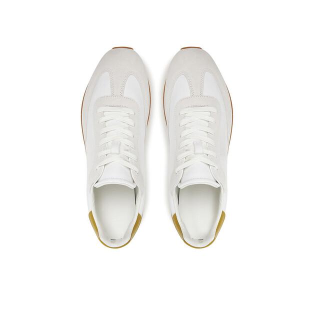 Мужские кроссовки Calvin Klein Low prof runn laceup cv mix hm0hm01723 белые