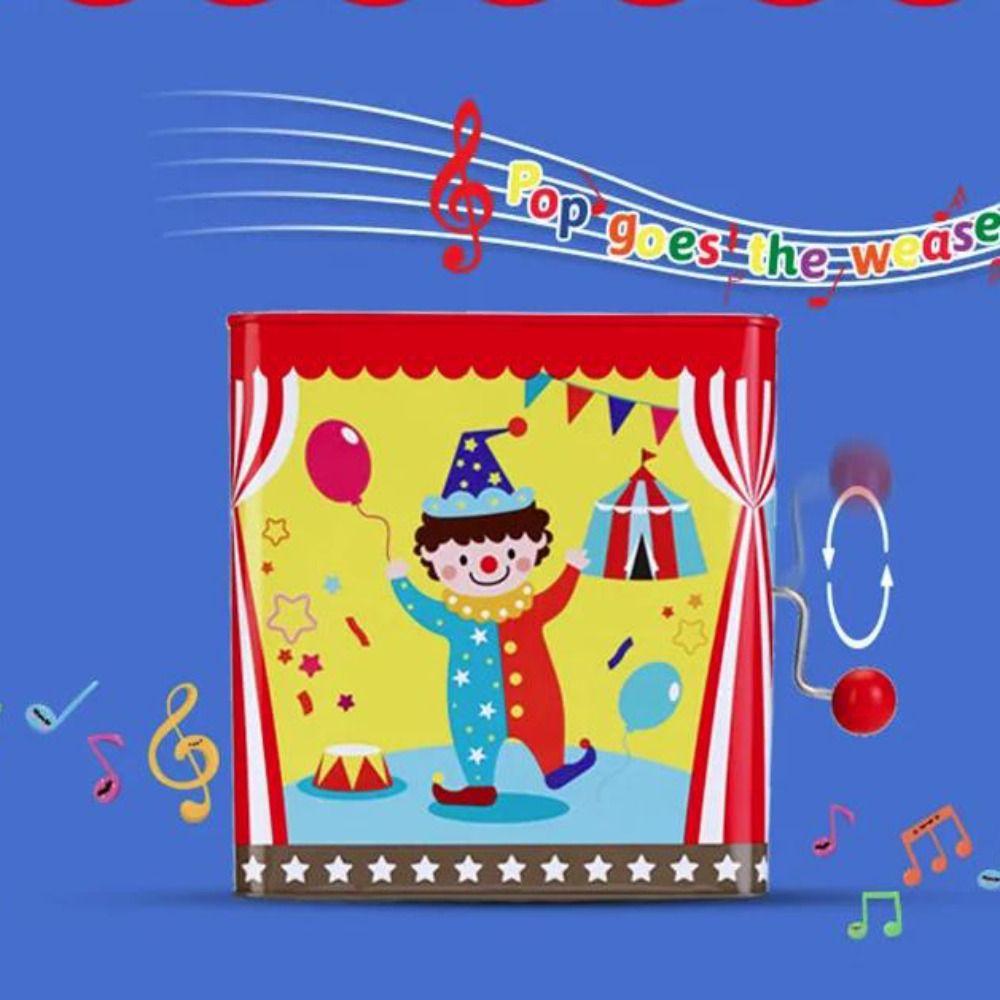 With Music Children's Musical Toy Metal Jack In the Box Classic Music Box  Infant and Toddler