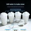 Water-Activated Snow Powder for Realistic Film Sets and DIY Snowman Projects