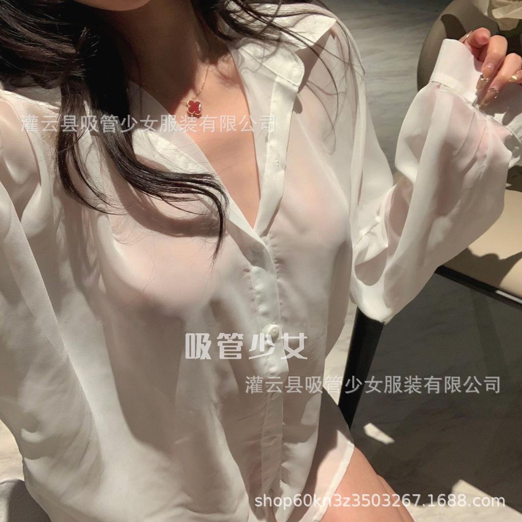 Pure desire style sexy love perspective shirt high value thin private room