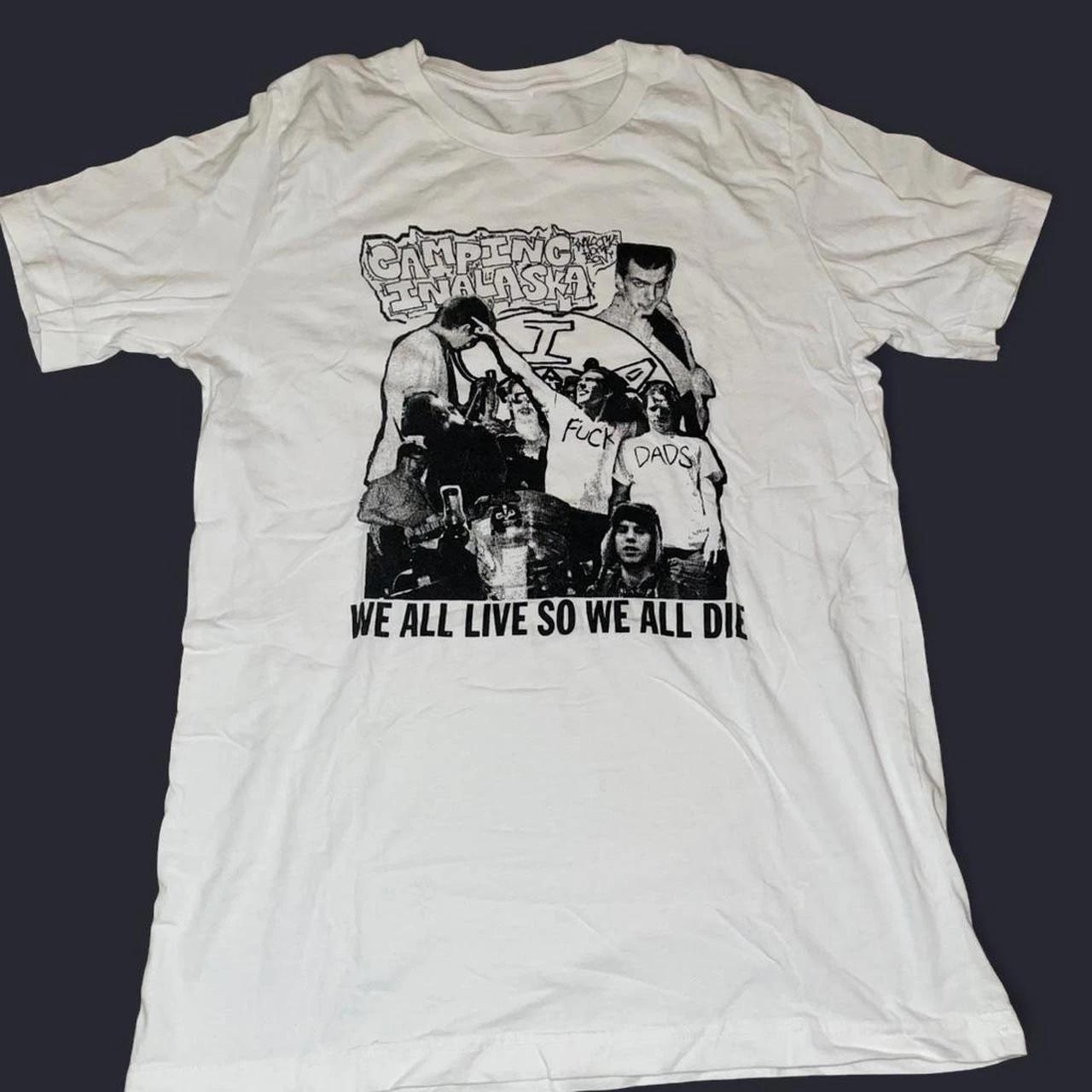 Camping in Alaska Midwest Emo white Shirt S