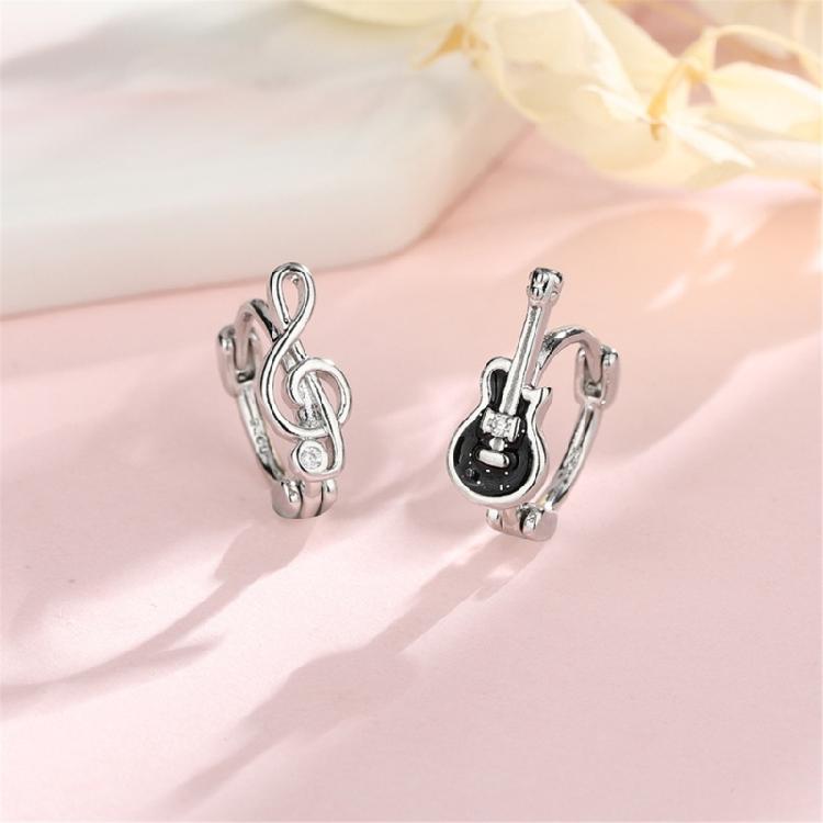 Stage Ready Music Note Ear Accessories Copper Crafted Rock Styles Jewelry for Daily Use