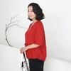 Shiz Madam Women Feminine Frill Balloon Blouse T57551