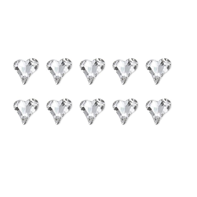 10x Irregular Shape Nail Charms Nail Rhinestones Clear Nail Crystal Gems Charms