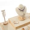 Digu Solid Wood Jewelry Display Stand for Rings, Necklaces, Earrings, and Pendants