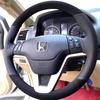 Hand Stitched Car Steering Wheel Cover for Honda CRV CR-V 2007 2008 2009 2010 2011 DIY Suede&Leather Interior Accessory