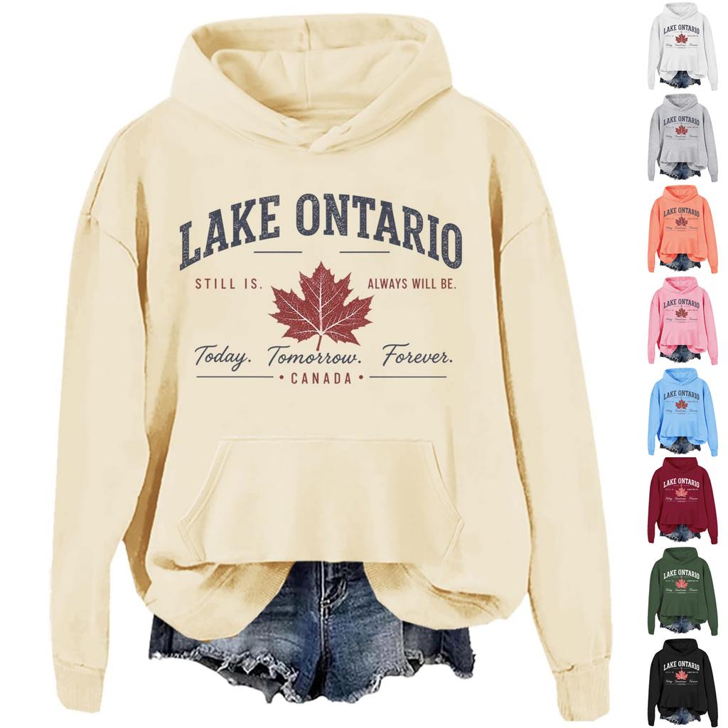Unisex Hoodie with Letter Print and Pocket for Casual Athletic Wear