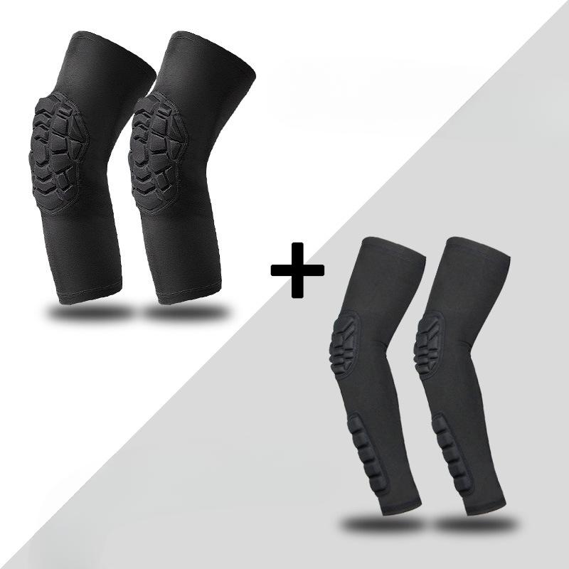 Gomitiere, Tute da Gattonamento, Equipaggiamento Protettivo per Basket e Football Americano, Equipaggiamento da Football Americano, Manicotti Protettivi per Giunture Anticollisione a Nido d'Ape per Uomo