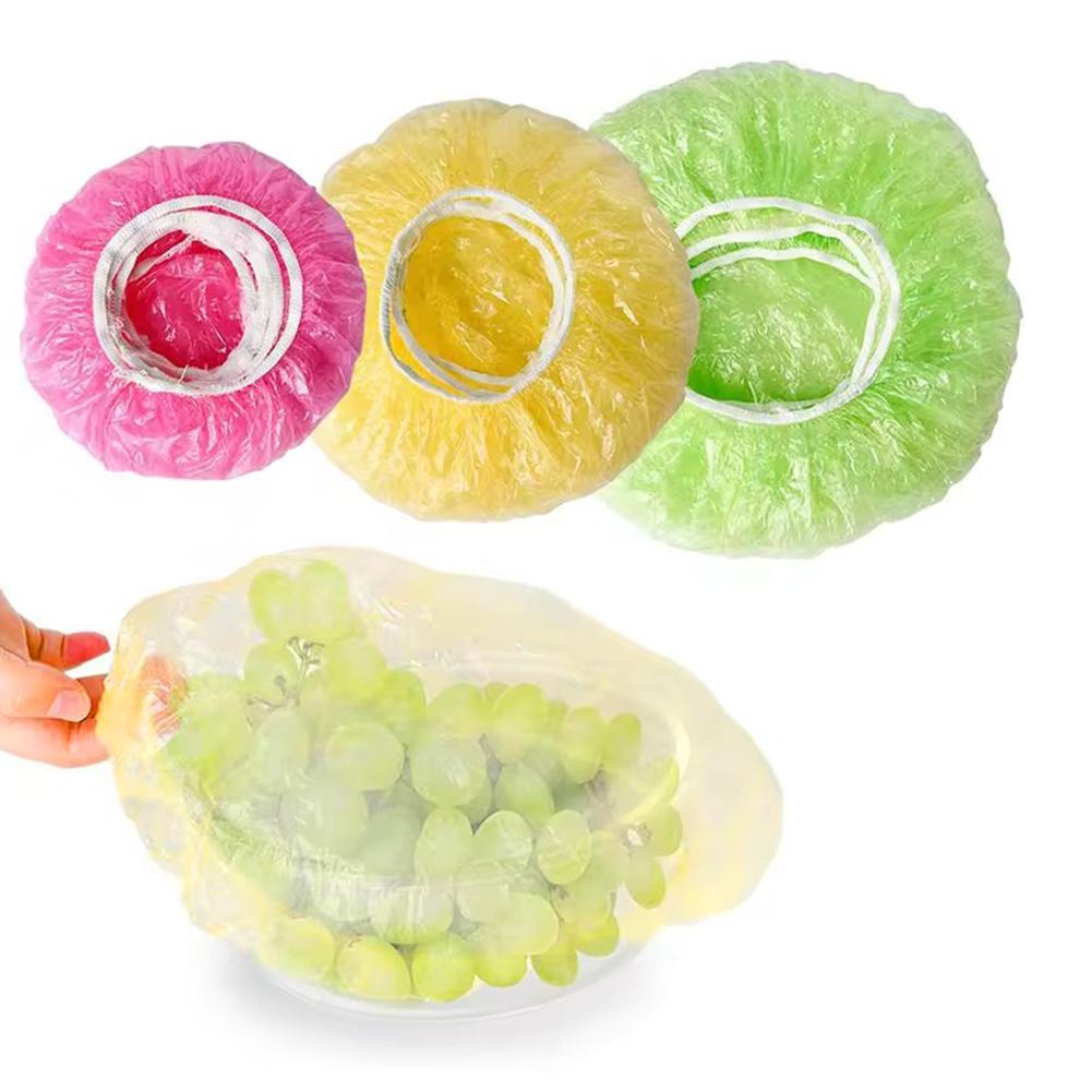 60pcs Colorful Elastic Food Storage Covers, Reusable Fitted Bowl Covers Great,Translucent Stretchy Plate Cover For Restaurant