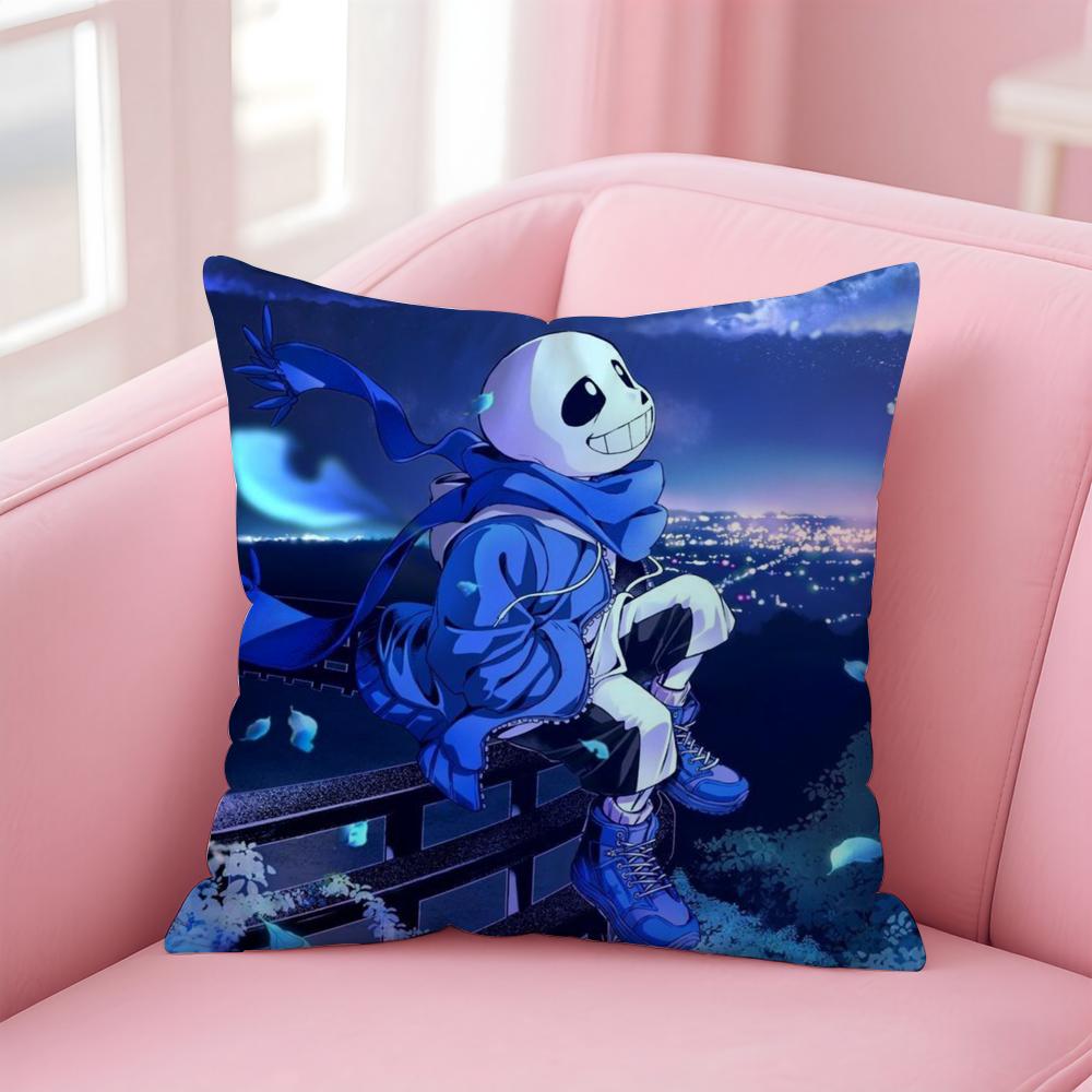Game U-UndertaleS Cushion Cover Home & Car Multi-Scene Pillow Cover - Reversible, Soft & Durable for Daily Use