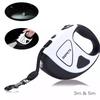 Pet Dog Retractable Leash With Led Shining 3M 5M Automatic Stretching Dog Hand Holding Fiber Rope Pet Supplies Leashes