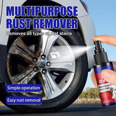 Car Rust Removal Spray Metal Car Detailing Spray Rust Dissolver Auto Polishing Care Anti-corrosion Car Body Rust Cleaning Spray