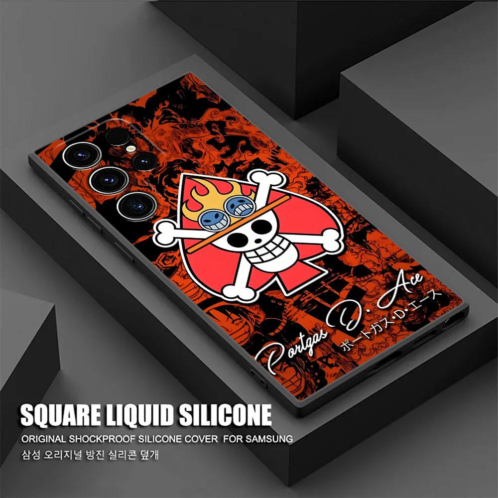 One LOGO Pieces Anime Phone Case For Samsung Galaxy S25 S24 S23 S20 S21 FE S26 S22 Ultra 5G S26 Plus S25FE Soft Silicone Cover