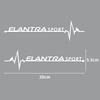 2pcs Car Side Window Decor Vinyl Pvc Decal Car Accessories For Hyundai Elantra Accent Tucson Sonata GDI Ix35 I30 I20 Azera Ix20 pp39