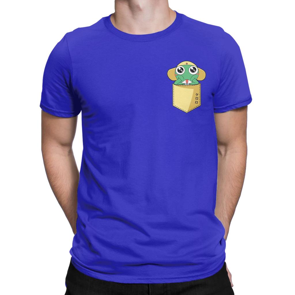 Sgt Frog Keroro Pocket Men Womens T Shirt  Vintage Tee Shirt Short Sleeve O Neck TShirts 100 Cotton Printed Tops