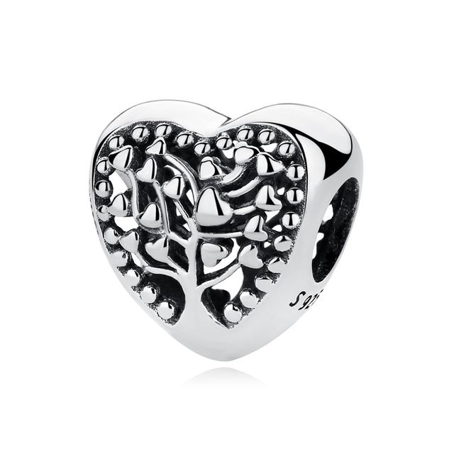 

Оригинальный подвесной браслет из стерлингового серебра 925 пробы, семейное древо жизни, кулон, подвески из розового золота, модные браслеты, женские ювелирные изделия «сделай сам»