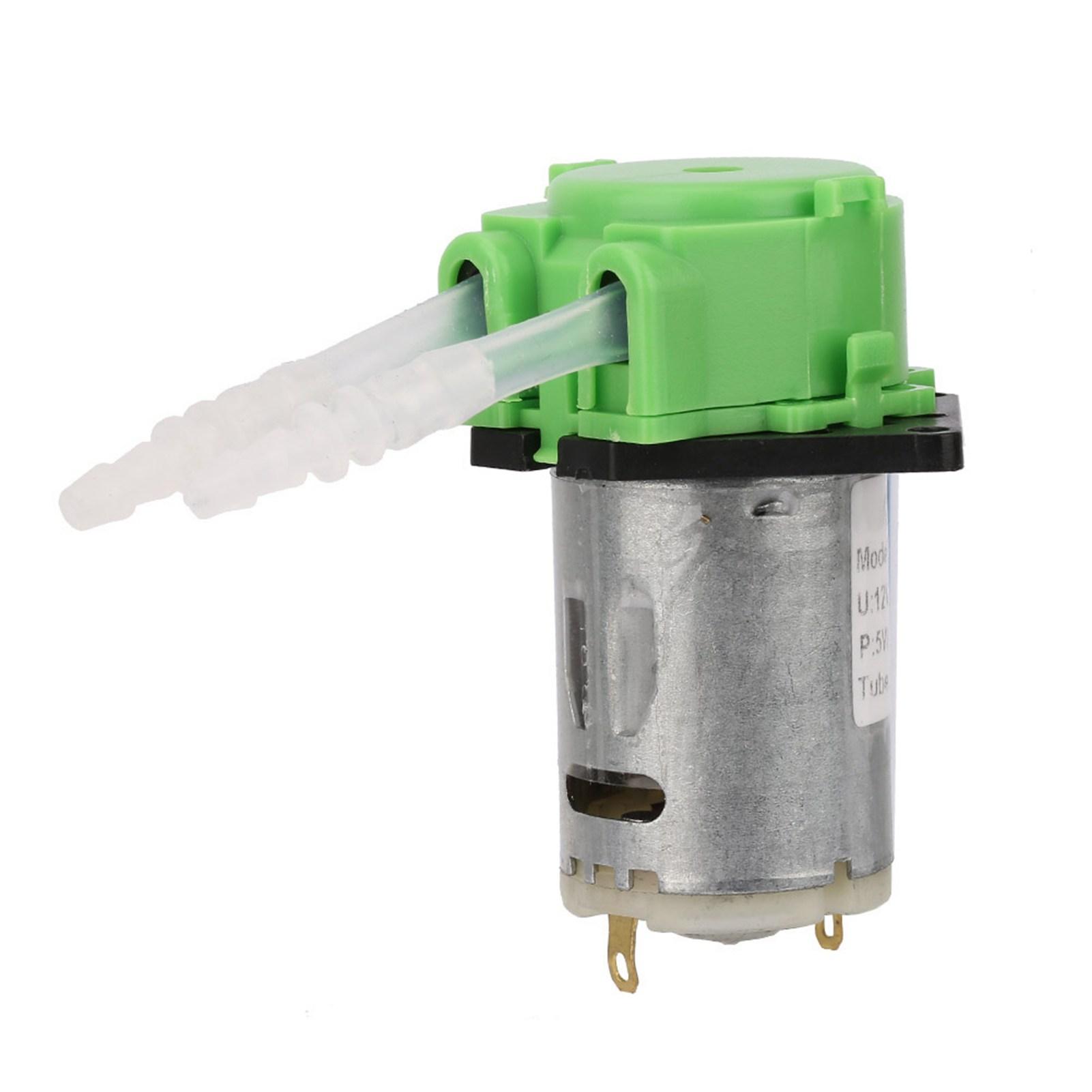 

12V 3*5 Dosing Pump DIY Peristaltic Tube Head For Aquarium Lab Chemical Analysis зелёный