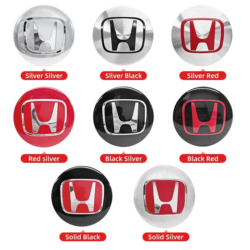 4pcs 3D 56mm 60mm 65mm Car Wheel Hub Centre Cap For Honda Badge Emblem Hub Center Cover Car Logo Sticker Car Styling Accessories ahn256