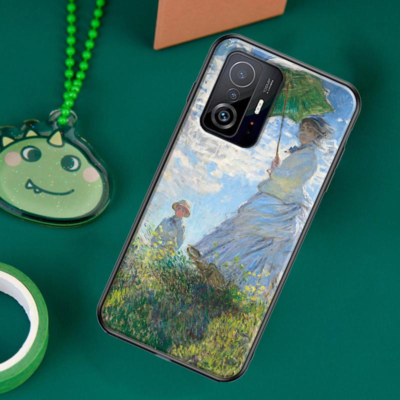Claude Monet Garden Lotus Bridge Case For POCO F5 X5 X3 Pro X4 F4 GT F3 M5s C40 Cover For Xiaomi 13 12 Lite 11T 12T Pro 12X