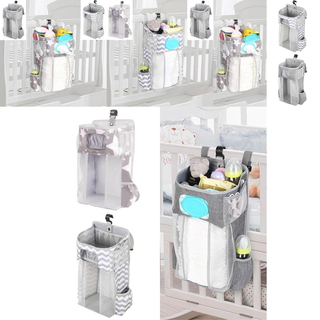 Baby Bedside Hanging Bag Storage Organizer Pouch Durable Polyester Material