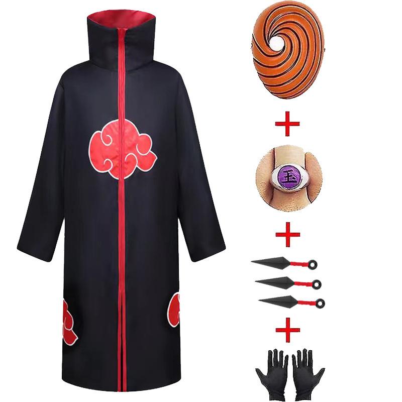 Halloween Cape Cloak Stand Collar Hooded Cosplay Costume for Anime Role Play