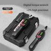 32pcs/set Torque Wrench Kit with Digital Display and Multiple Bit for Motorcycle Maintenance 1/4inch Drive Spanner
