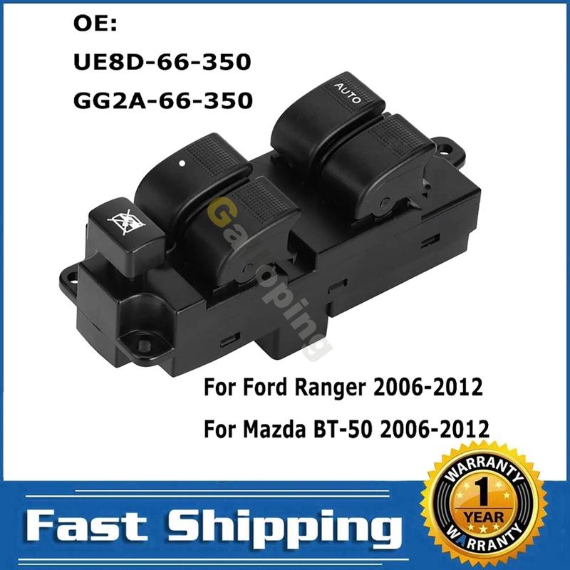 Electric Power Window Switch Lifter Control Button For Ford Ranger Mazda BT-50 2006-2012 Car Accessories UE8D-66-350 GG2A-66-350
