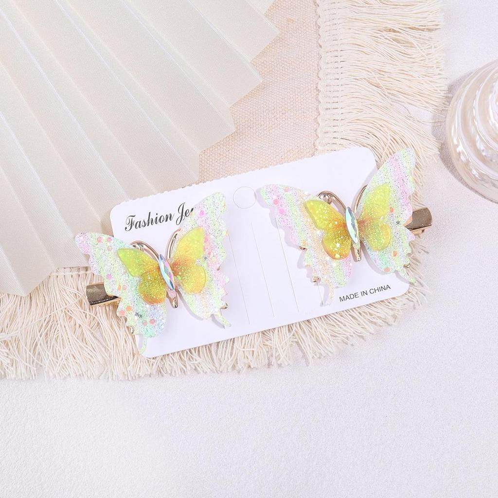 Butterfly Gauze Hair Clip for Women & Children - Simulated Side Clip Accessory