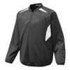 Brushed Knit Light Half Zip Jacket 12JE6K01 Baseball/Softball Men's Black/White