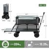 TIMBER RIDGE Outdoor Carry Foldable Carry Convergence Compatible with Long Compatible with All Freestanding Large Load Outdoor Gray Wagon, 2-Story
