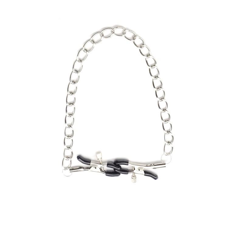 New Stainless Steel Metal Chain Nipple Milk Clips Breast Clip Sex Slaves Nipple Clamps Sex Toys Butterfly Style For