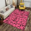 Musical Notes Pink Pattern Carpet suitable as a non-slip mat for the living room or bedroom sofa