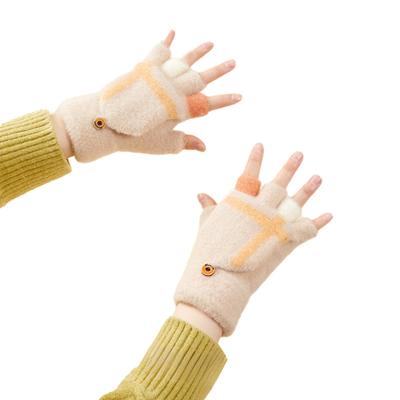 Winterhandschuhe für Handy, Kinder und Damen, weiß