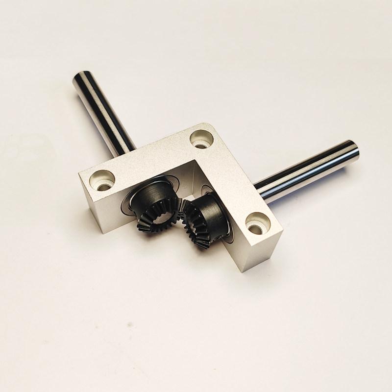 90 Degree Right Angle Gearbox 1:1 Ratio with 8mm/10mm Shaft,Mini Bevel Gear Transmission Box for RC Models DIY Machinery