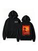 Vintage Star and Moon Pattern Print Hooded Sweatshirt, Fashionable and Trendy Versatile Sportswear Top, Apparel