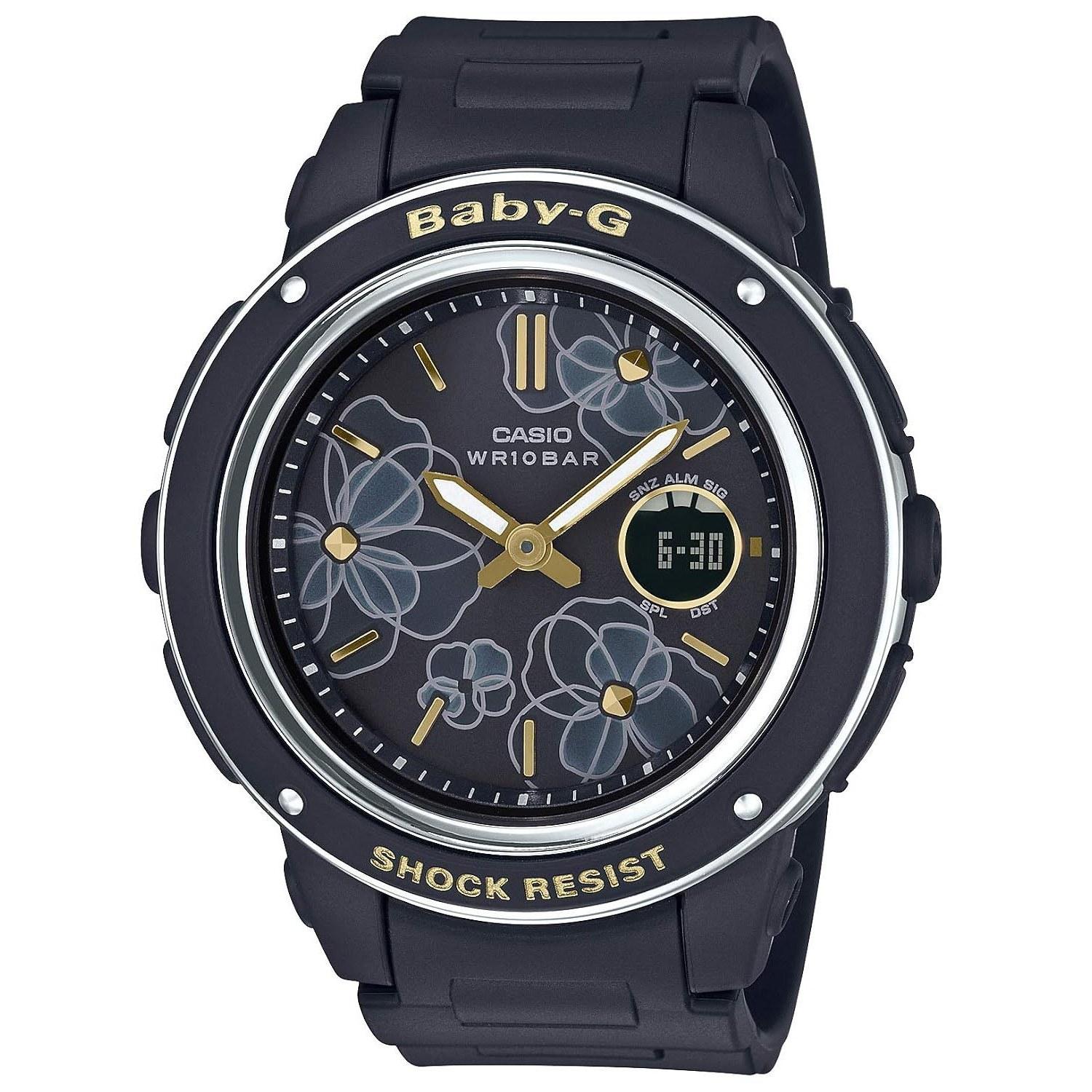 Casio Wristwatch Baby-G Floral Dial Series BGA-150FL-1AJF Ladies Black