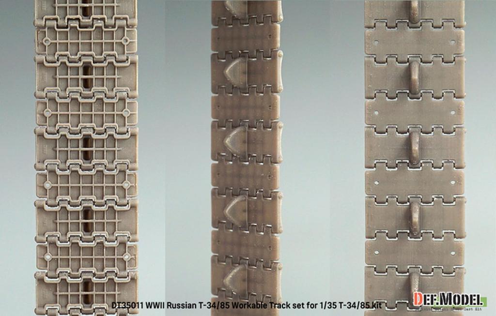 Defmodel 1/35 WWII Russian/Soviet T-34/85 Tank Linkable Tracks (Universal) Plastic Model Kit Parts DT35011 (Tank)