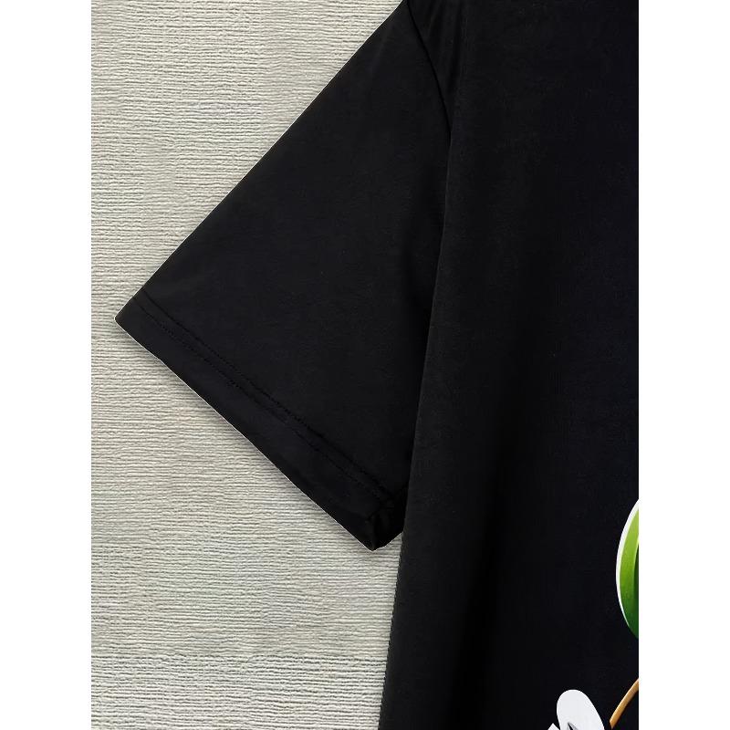 European Sizes Vibrant Gaming Tee Vibrant Men's 3D Pizza Gaming Graphic T-Shirt Casual Round Neck, Comfort Fit Tees For Men