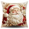 Soft Fabric Christmas Pillow Cover Square Sofa Pillow Case New Holiday Throw Cushion  Home Decor
