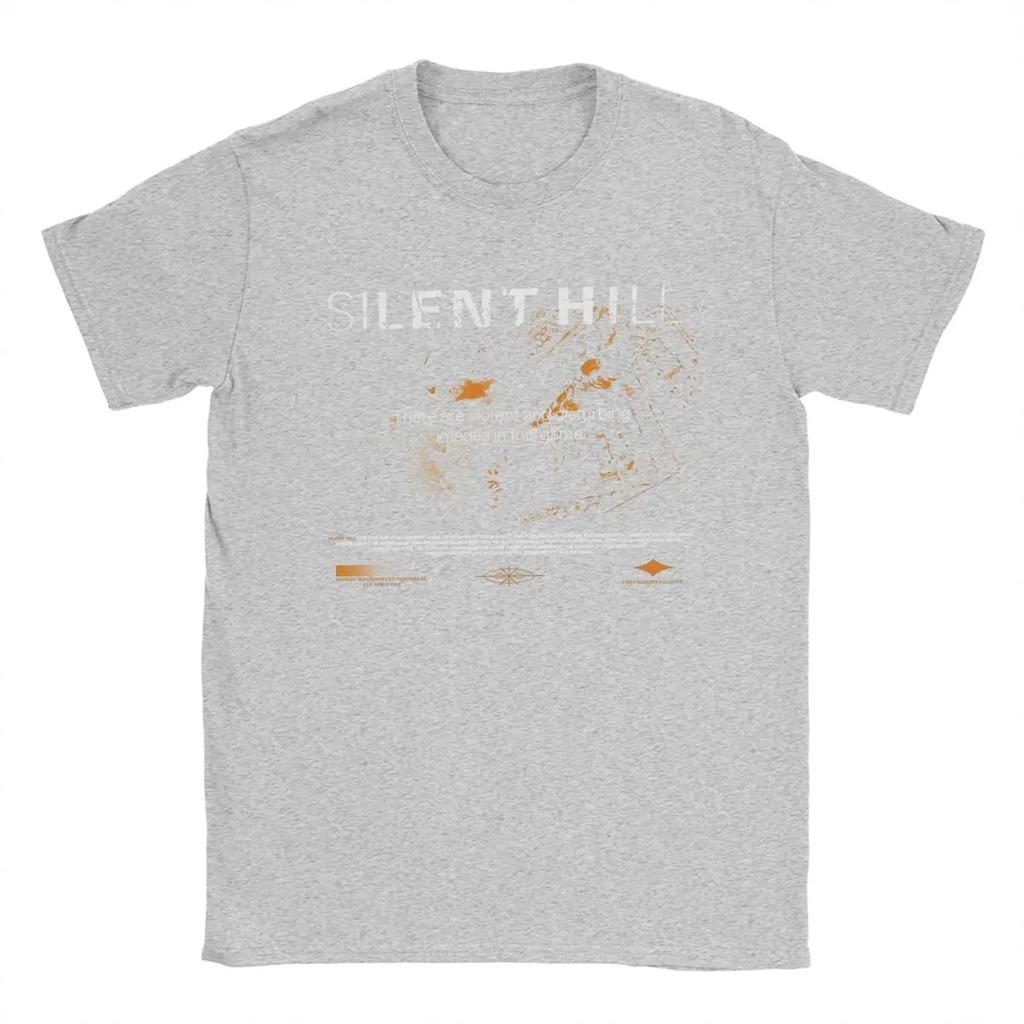 Lustiges Silent Hill T-Shirt Herren Rundhals Baumwoll-T-Shirt Kurzarm T-Shirt Sommer Tops