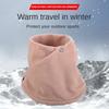 Winter Neck Scarf Thermal Anti-Cold Polar Fleece Riding Neck Gaiter Windproof Warm Men Women Snap Plush Running Neck Cover
