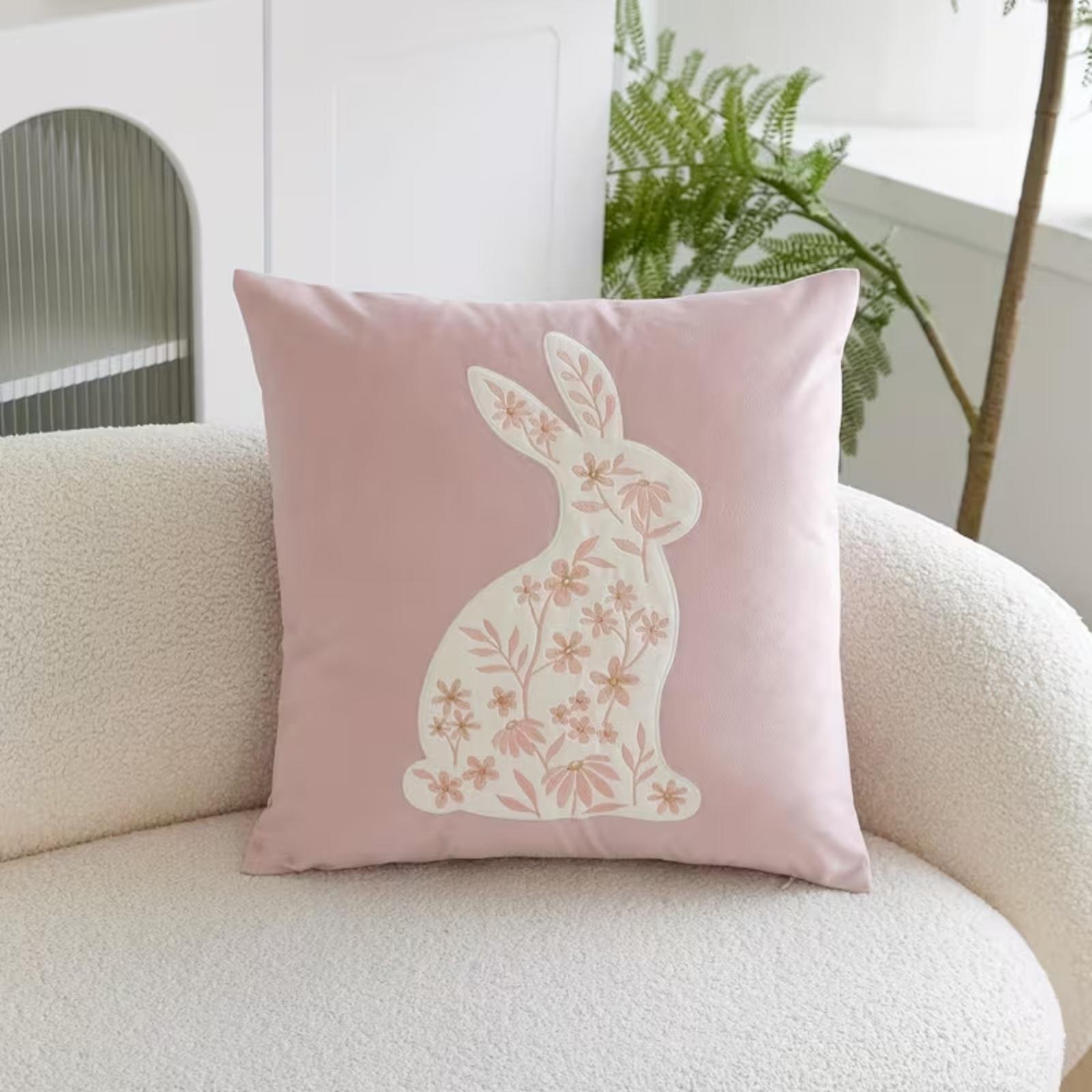 Embroidered Easter Elements New Pillows For Living Room And Bedroom Easter Decoration Easter PillowcasesPillow Cover Without Core 1pc One Size 631₽