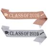 European Class of 2026 Glitter Graduation Ceremony Sash